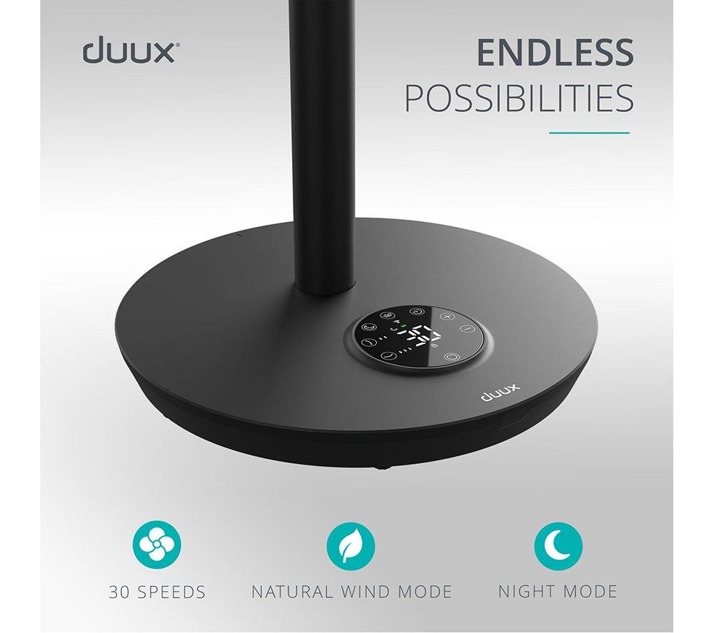 DUUX Whisper Flex 2 13.4" Smart Pedestal Fan - Black image number 5 of 11