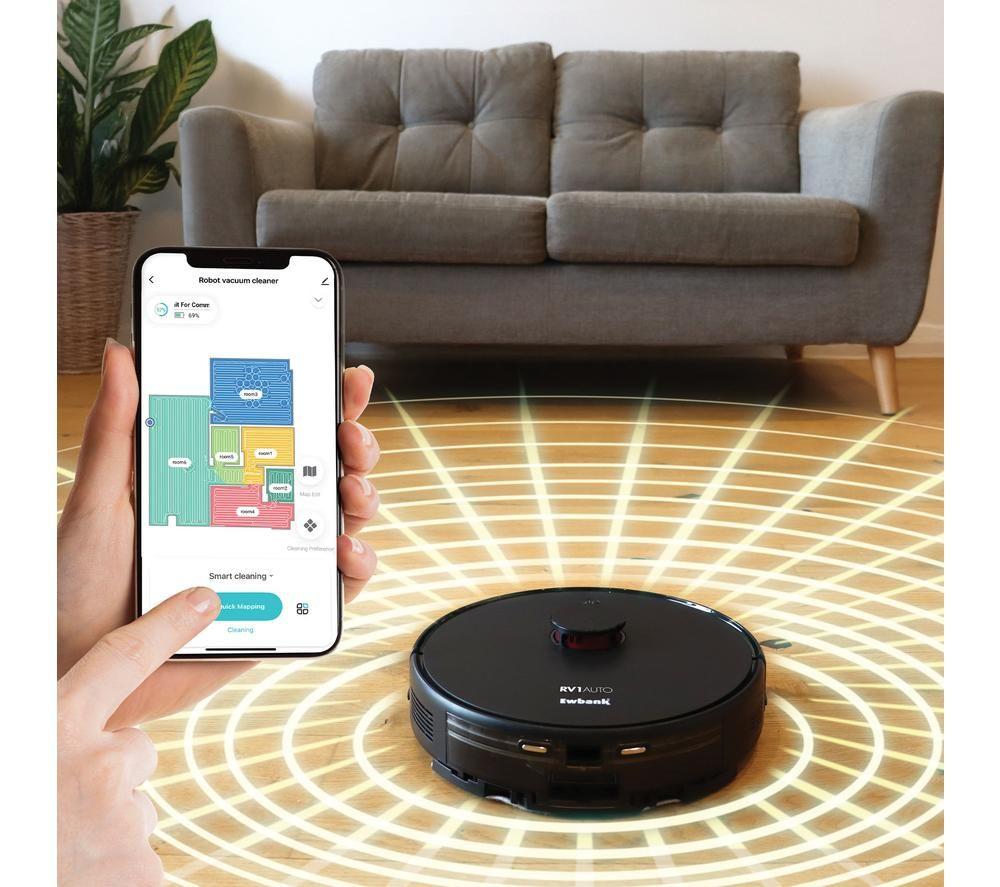 EWBANK RV1AUTO Robot Vacuum Cleaner - Black image number 8 of 10