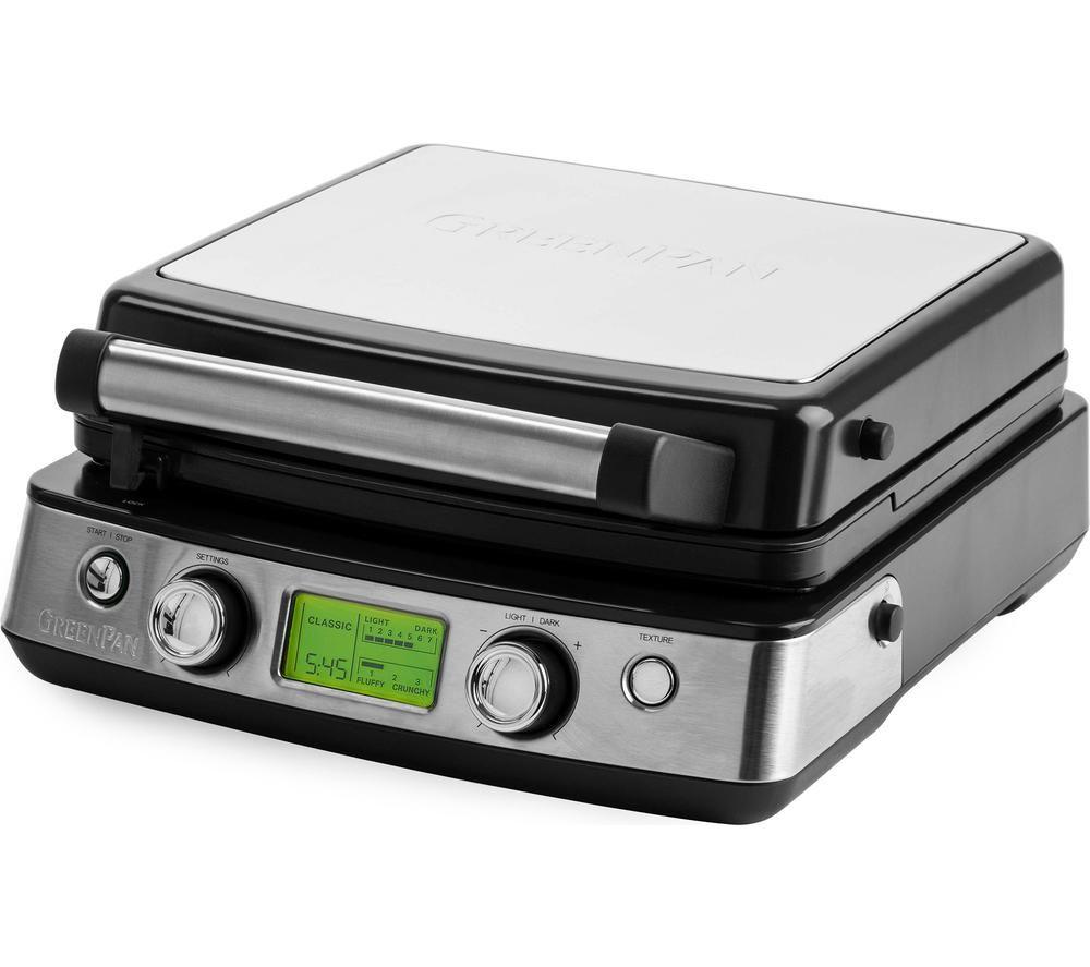 Photos - Toaster Green Pan Greenpan Elite Waffle Maker - Black 