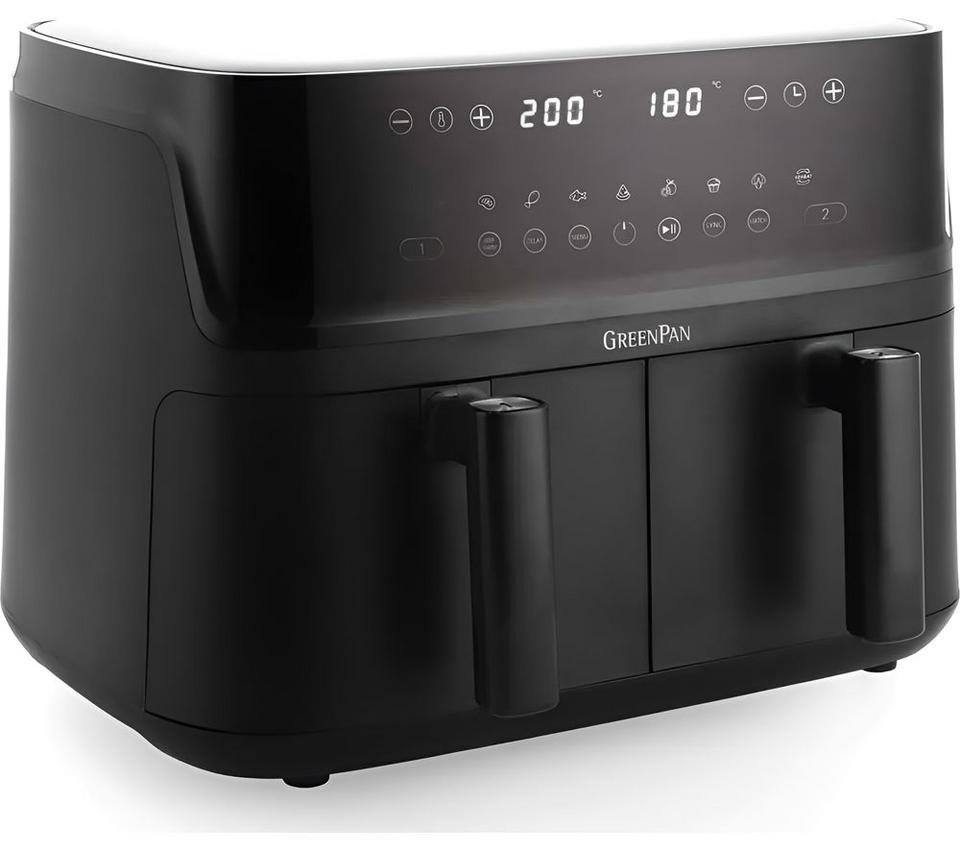 GREENPAN CC010363-002 Dual Air Fryer - Black