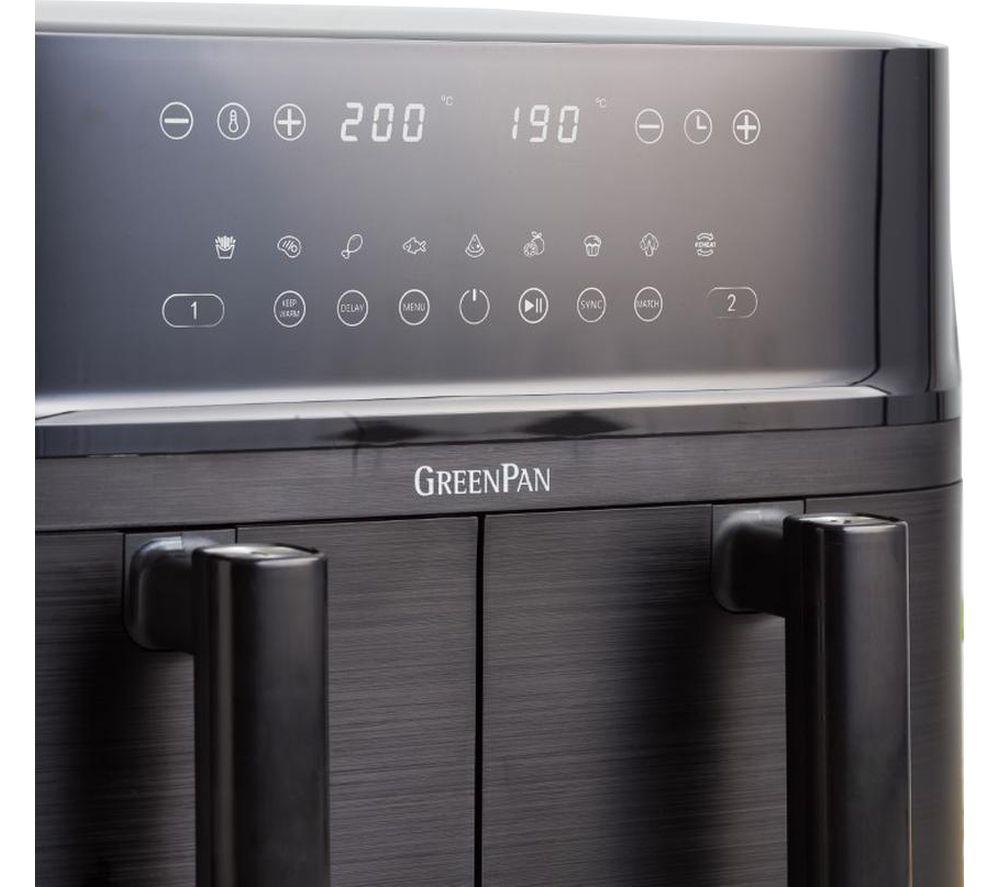 GREENPAN CC010363-002 Dual Air Fryer - Black image number 2 of 8