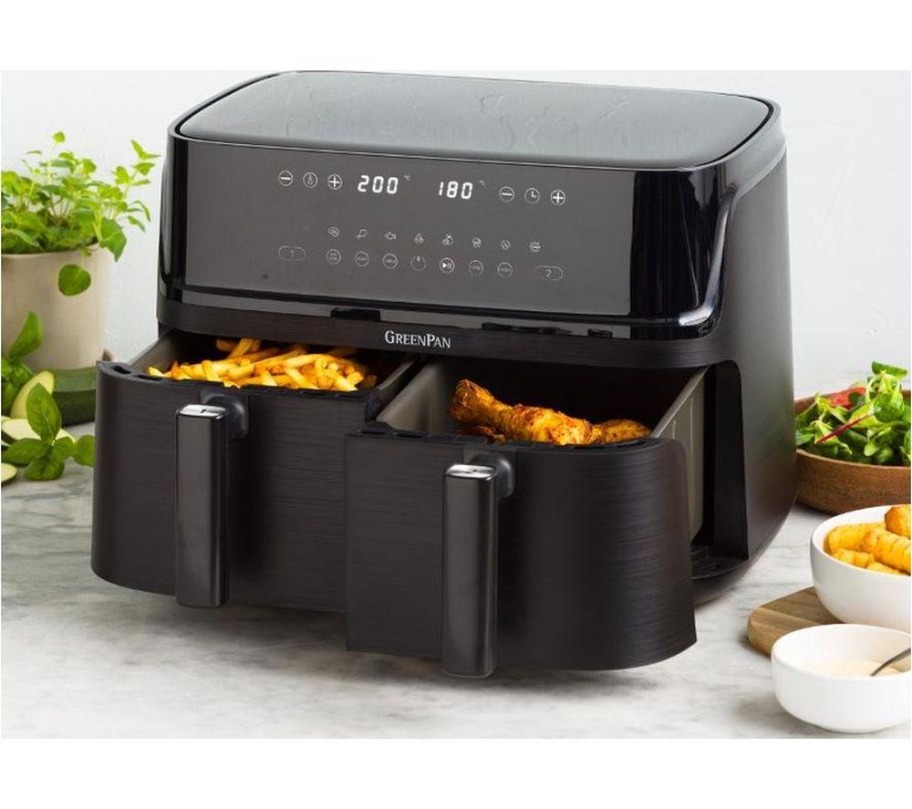GREENPAN CC010363-002 Dual Air Fryer - Black image number 3 of 8