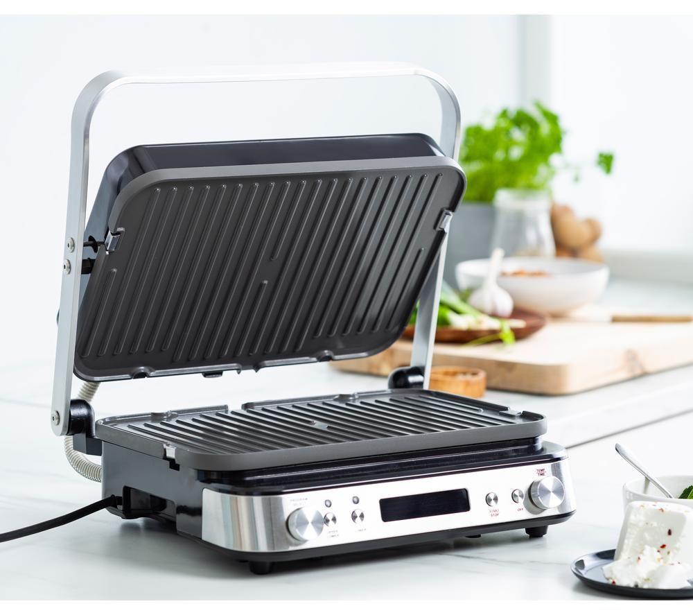 GREENPAN CC007925-002 Bistro Contact Grill - Stainless steel image number 3 of 7