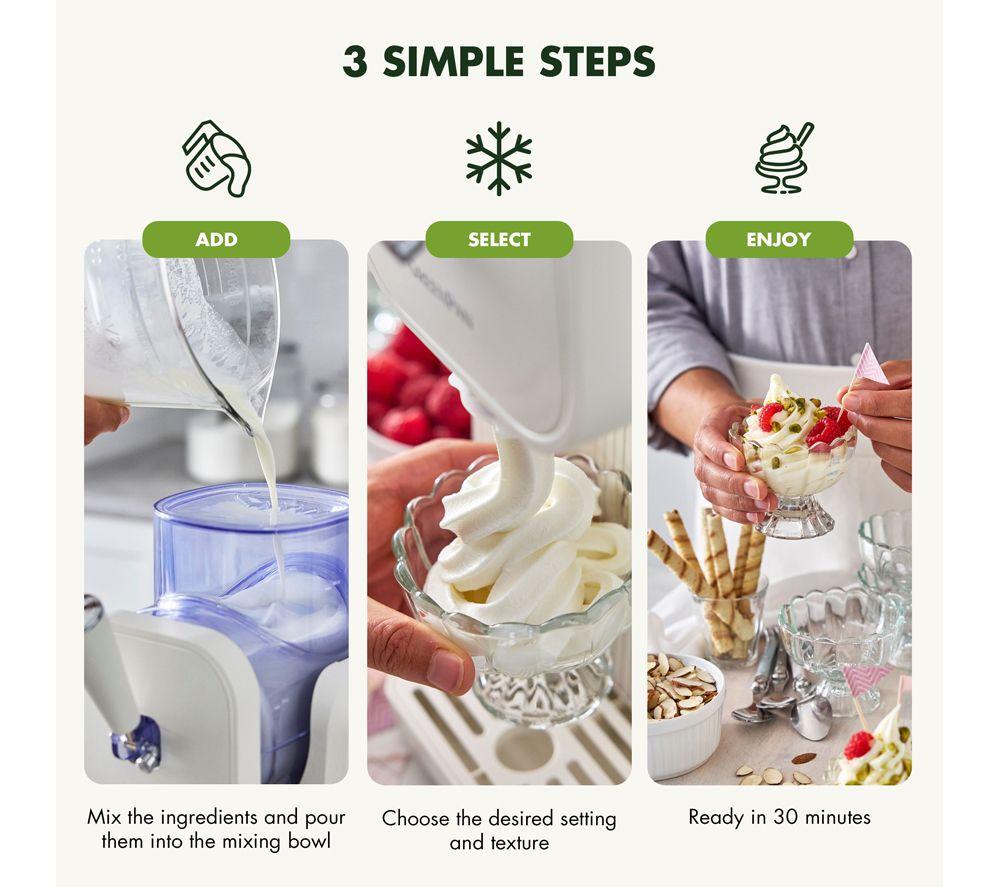 GREENPAN Frost Ice Cream Maker & Slushie Machine - White image number 7 of 9