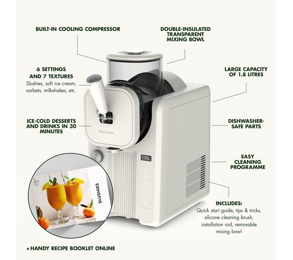 GREENPAN Frost Ice Cream Maker & Slushie Machine - White image number 9 of 9