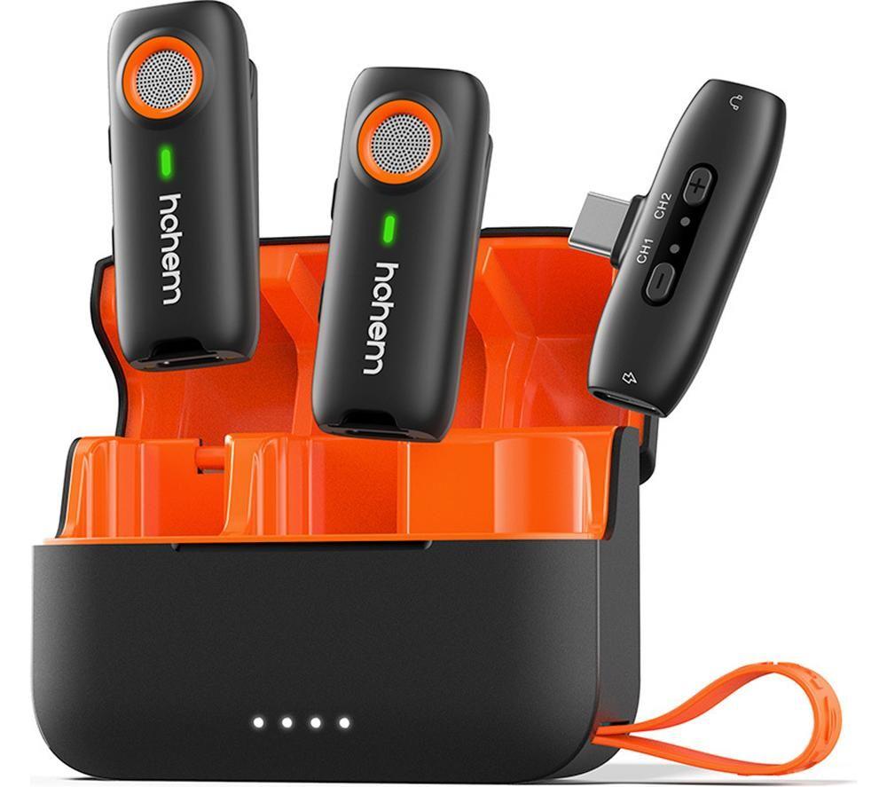 HOHEM 255943 MIC-01 Wireless Microphone - Orange & Black image number 4 of 4