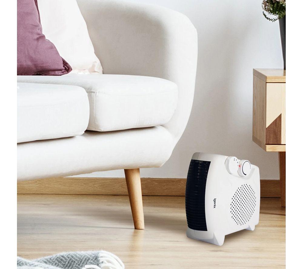 IGENIX IGHF01914W Portable Hot & Cool Fan Heater - White image number 2 of 7