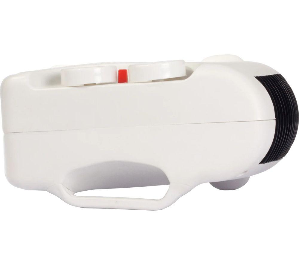 IGENIX IGHF01914W Portable Hot & Cool Fan Heater - White image number 5 of 7