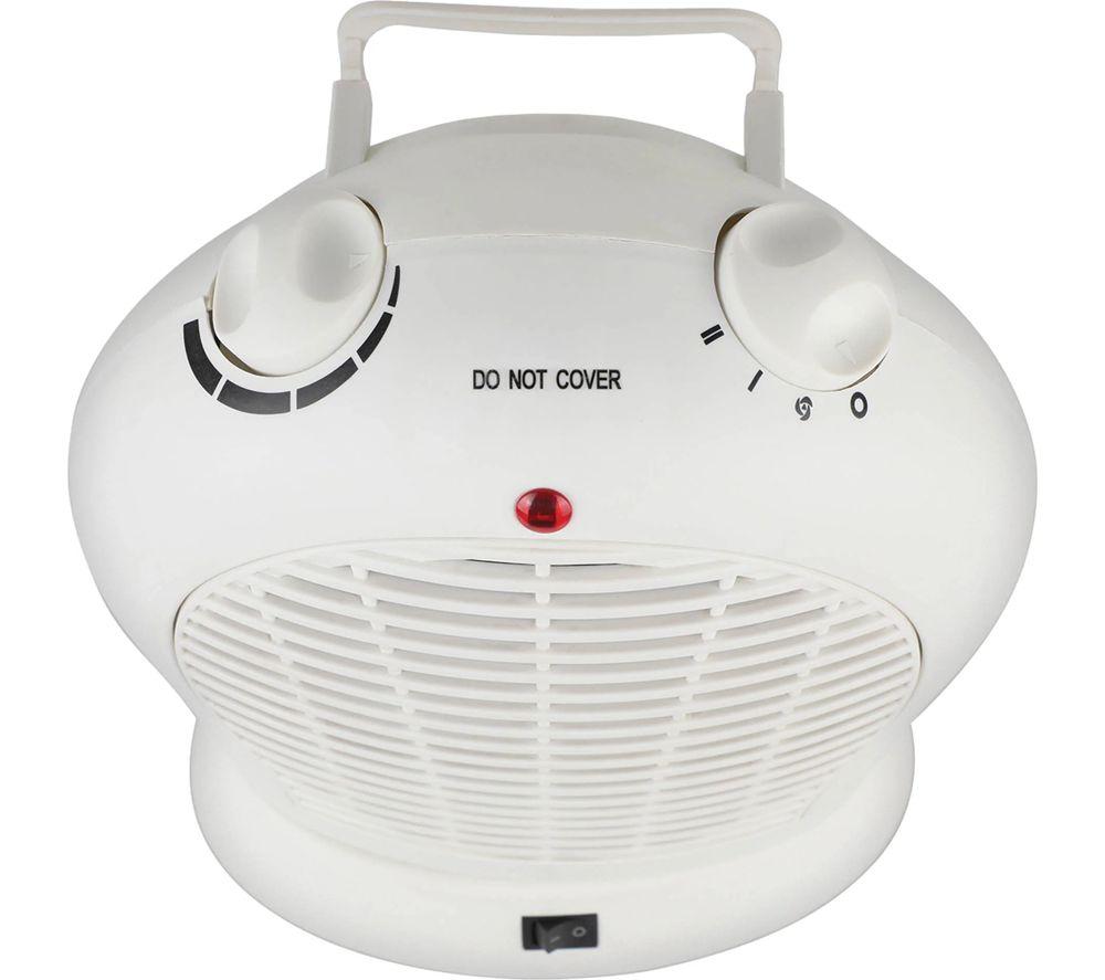 IGENIX IGHF03051W Portable Oscillating Fan Heater - White image number 3 of 6