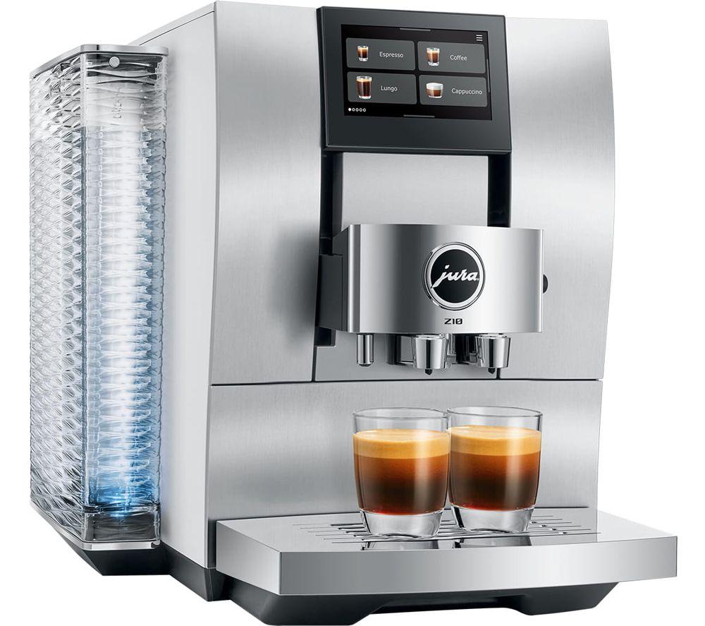 JURA Z10 15613 Smart Bean to Cup Coffee Machine - Aluminium White image number 2 of 10
