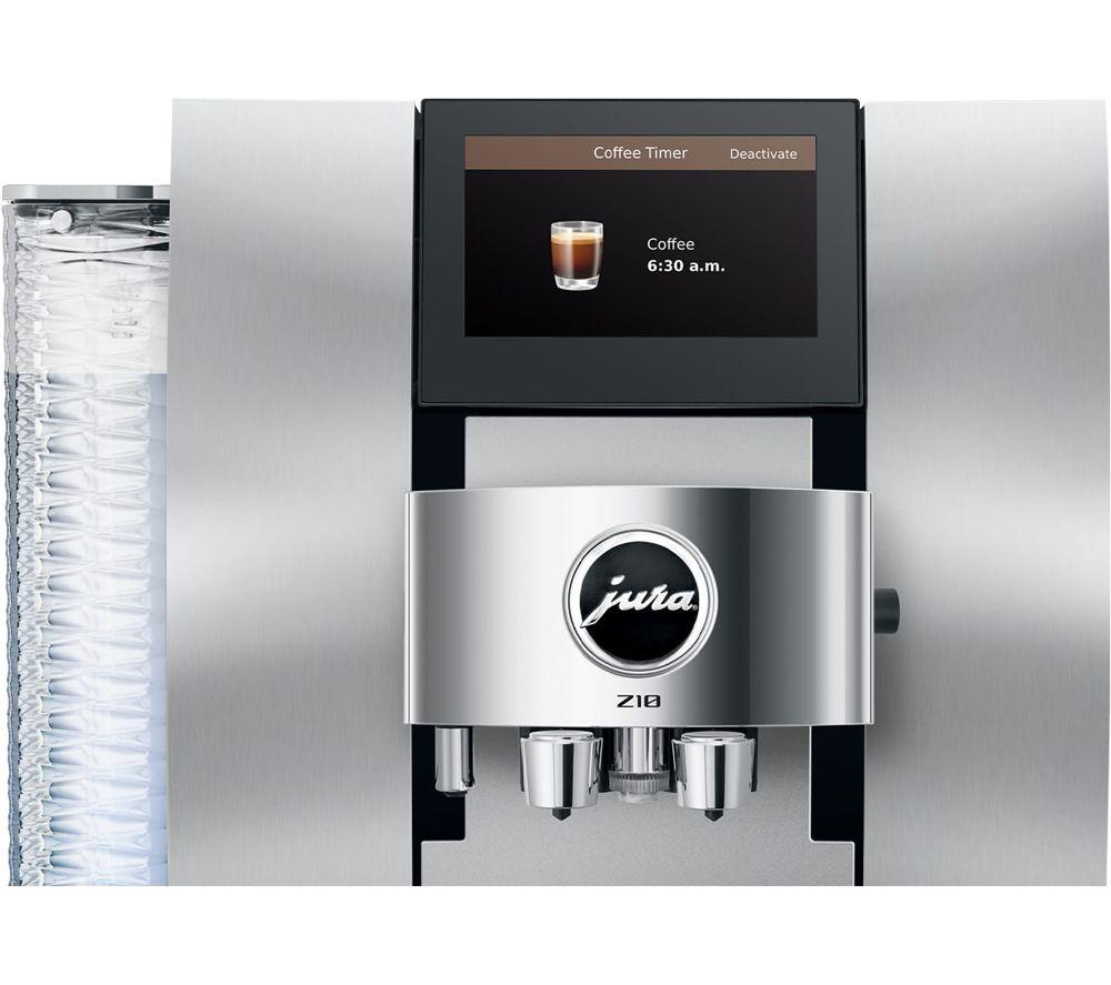 JURA Z10 15613 Smart Bean to Cup Coffee Machine - Aluminium White image number 7 of 10
