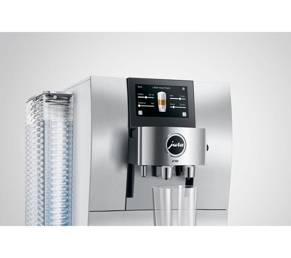 JURA Z10 15613 Smart Bean to Cup Coffee Machine - Aluminium White image number 8 of 10