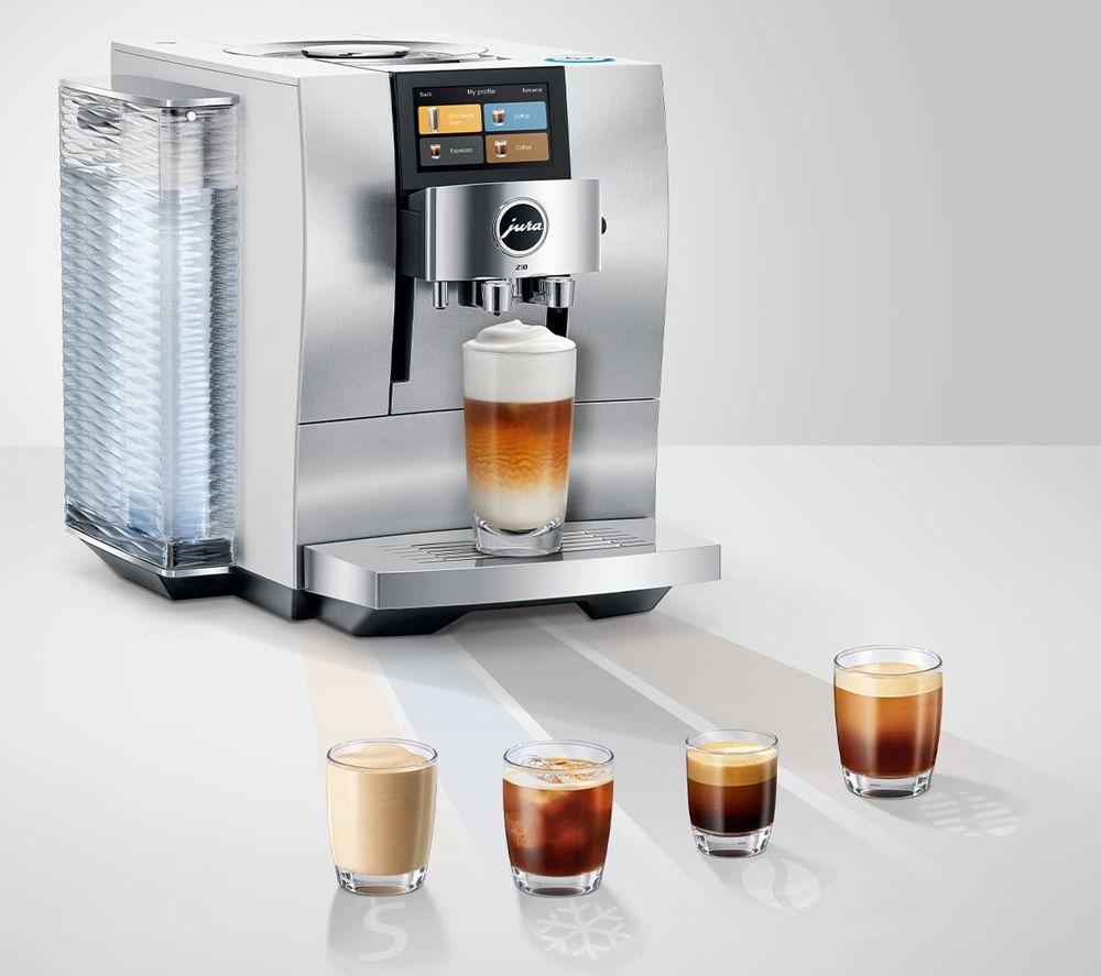 JURA Z10 15613 Smart Bean to Cup Coffee Machine - Aluminium White image number 10 of 10