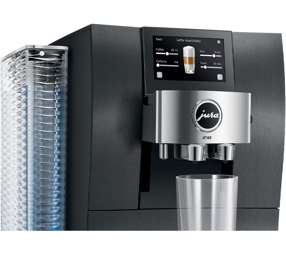 JURA Z10 15703 Smart Bean to Cup Coffee Machine - Aluminium Black image number 7 of 10