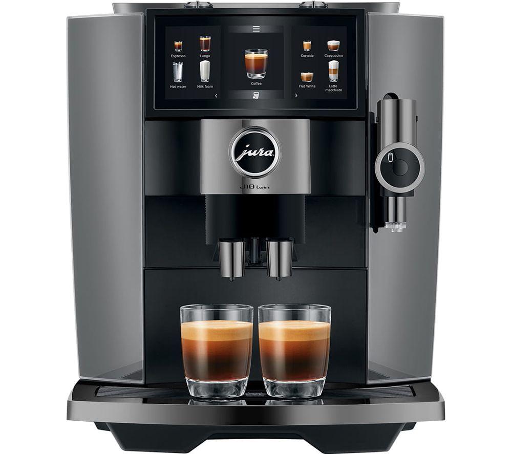 Jura J10 Twin Smart Bean To Cup Coffee Machine - Diamond Onyx, Black