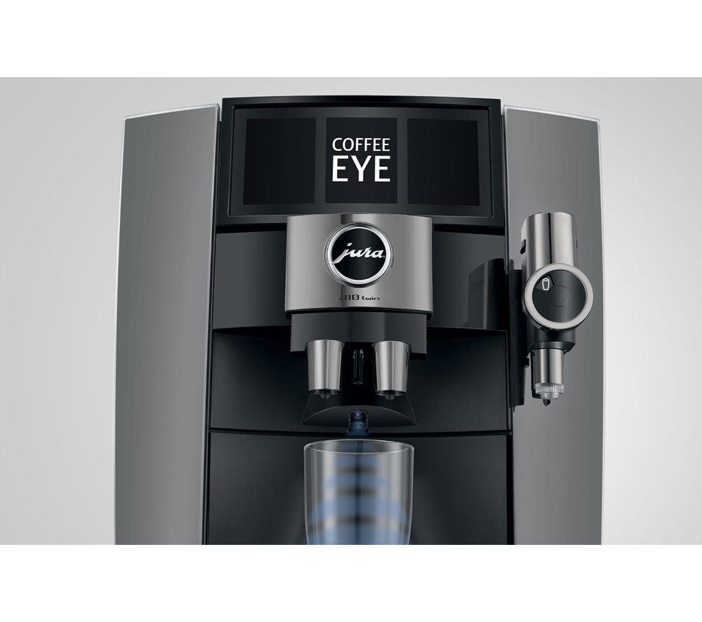 JURA J10 Twin Smart Bean to Cup Coffee Machine - Diamond Onyx image number 10 of 12