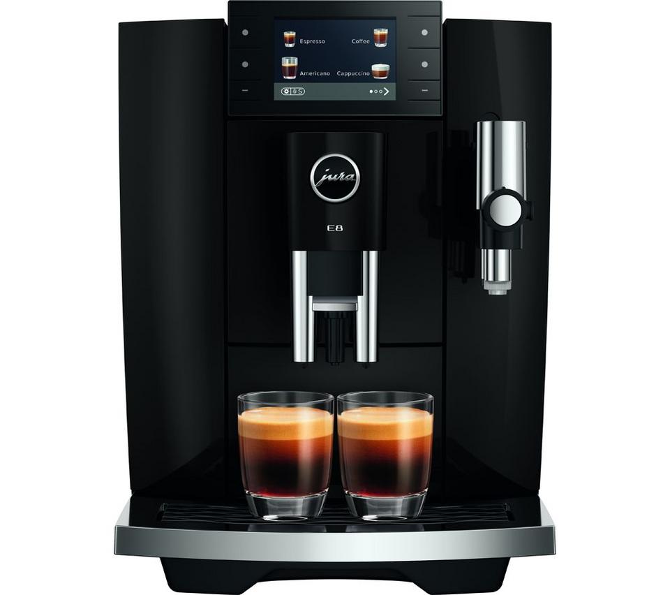 JURA E8 Smart Bean to Cup Coffee Machine - Piano Black