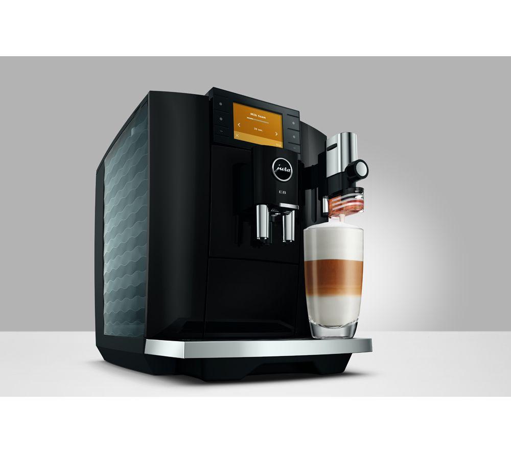 JURA E8 Smart Bean to Cup Coffee Machine - Piano Black image number 6 of 9