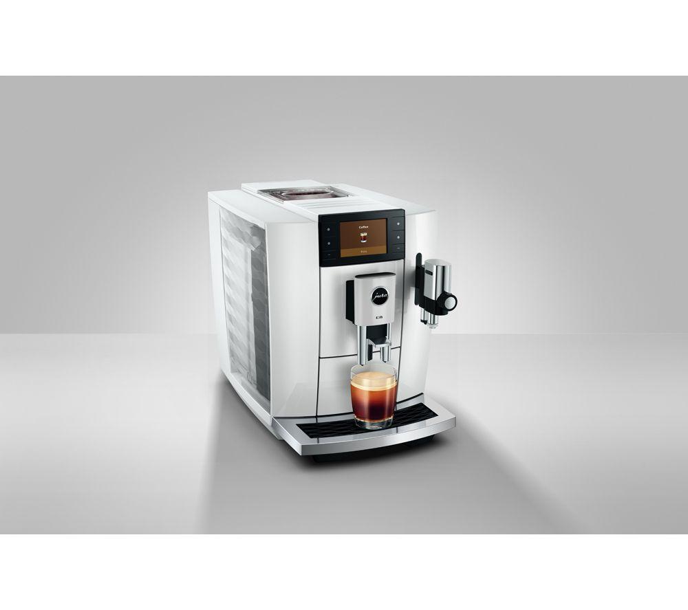 JURA E8 Smart Bean to Cup Coffee Machine - Piano White image number 6 of 8