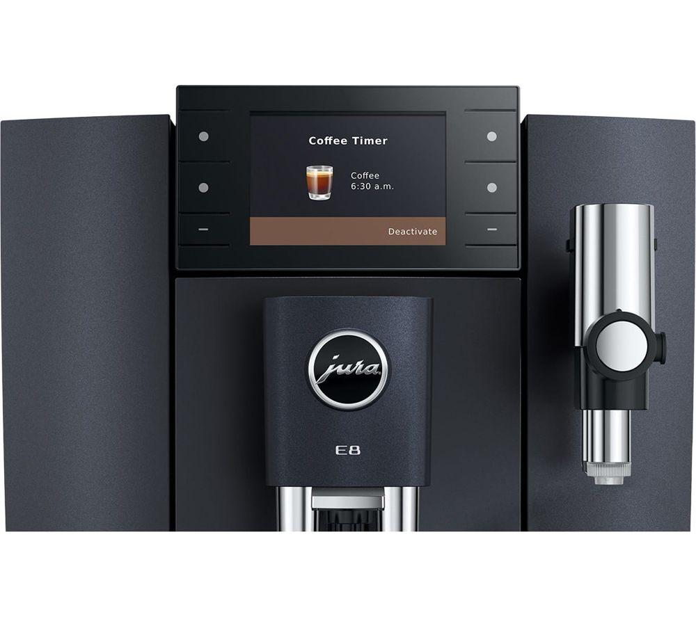 JURA E8 Smart Bean to Cup Coffee Machine - Cosmic Black image number 6 of 7