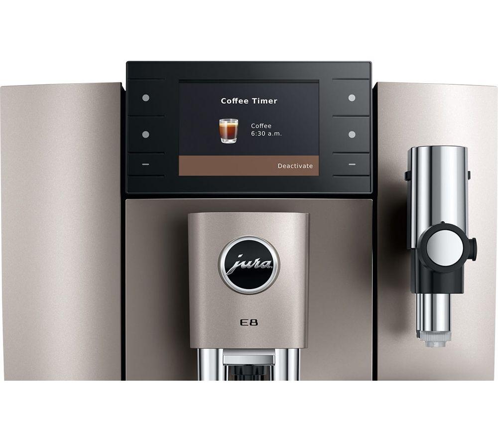 JURA E8 Smart Bean to Cup Coffee Machine - Midnight Silver image number 3 of 9