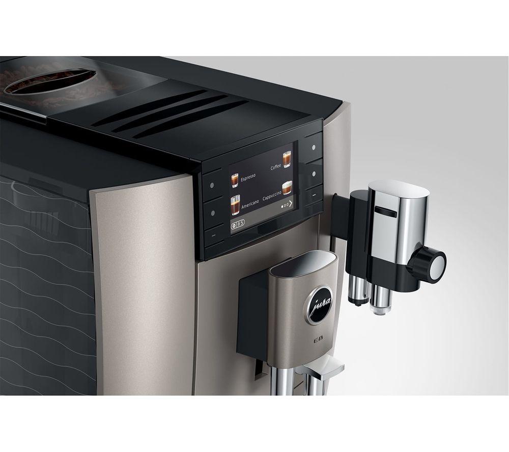 JURA E8 Smart Bean to Cup Coffee Machine - Midnight Silver image number 4 of 9