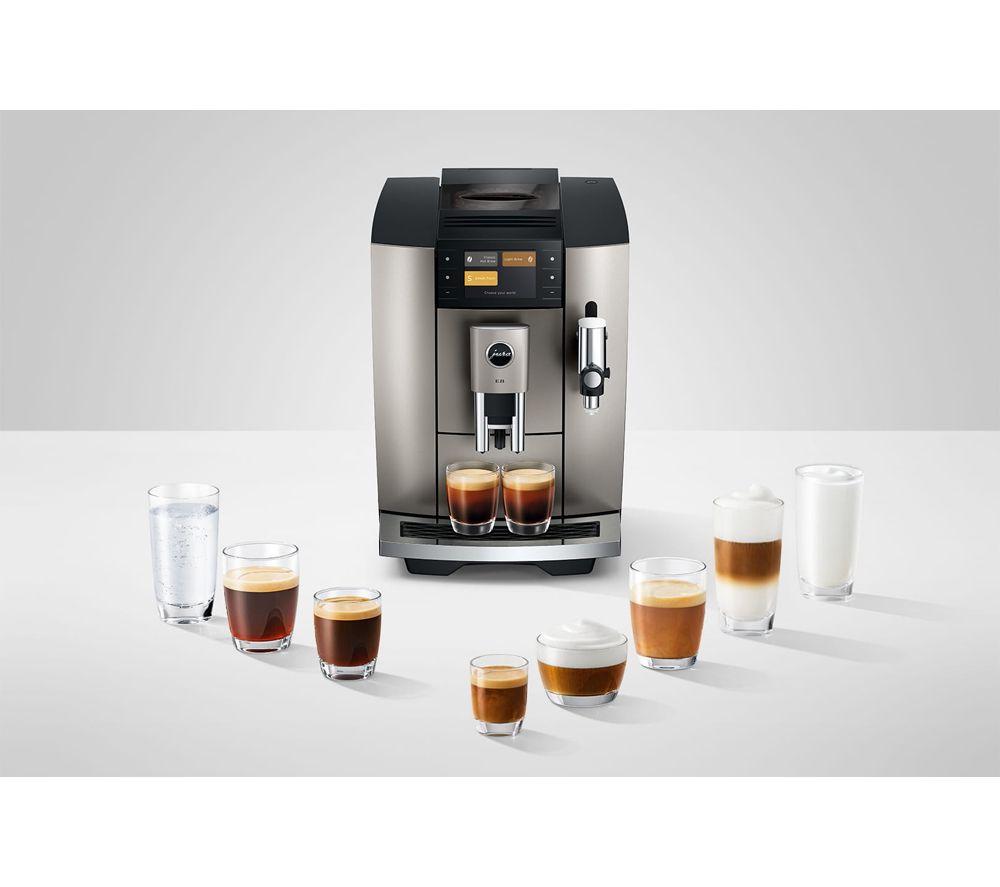 JURA E8 Smart Bean to Cup Coffee Machine - Midnight Silver image number 7 of 9