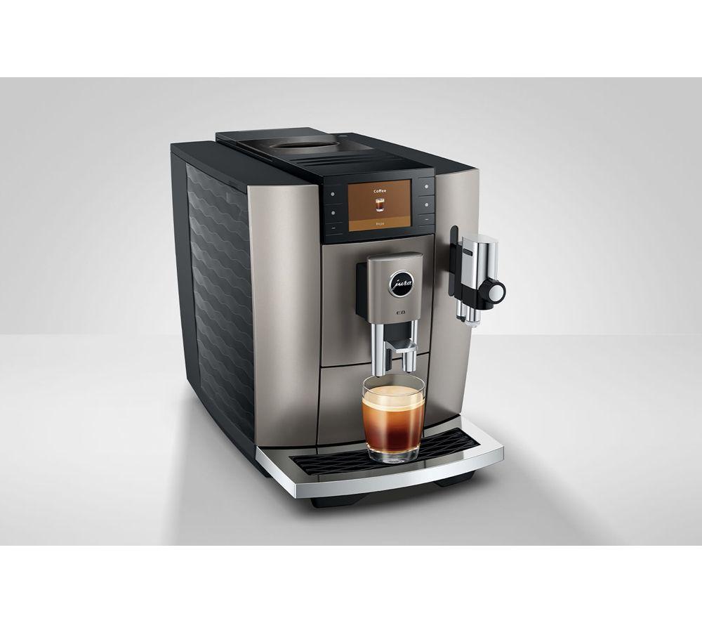 JURA E8 Smart Bean to Cup Coffee Machine - Midnight Silver image number 9 of 9