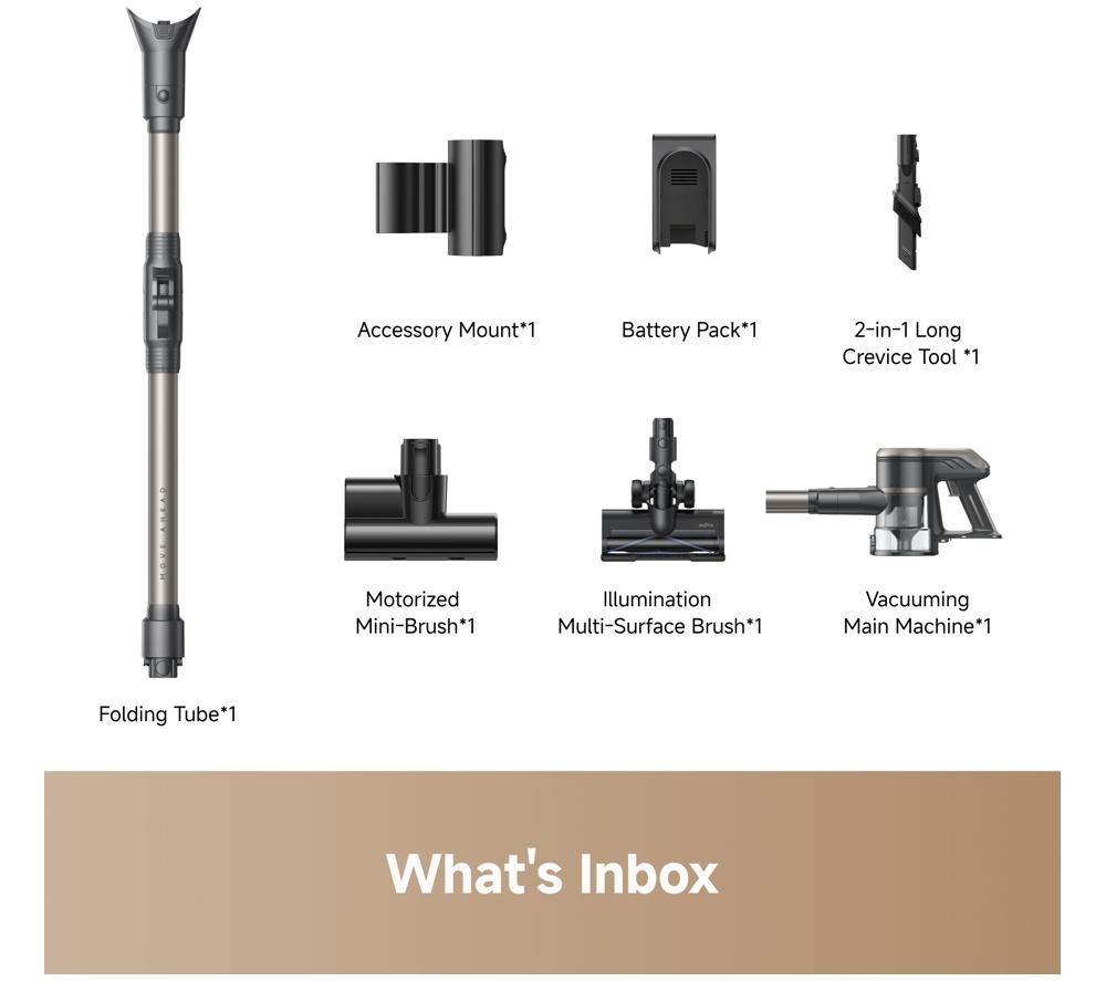 MOVA V2517D Cordless Vacuum Cleaner - Black image number 8 of 9