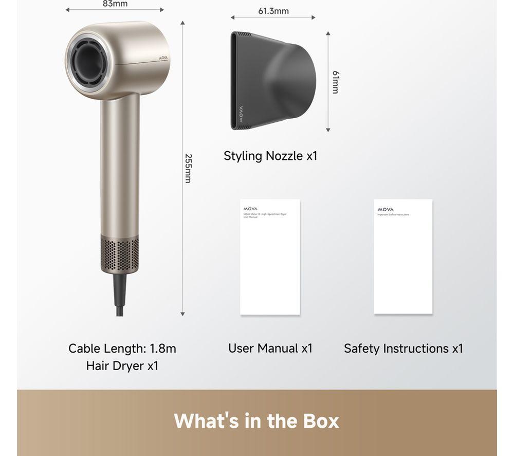 MOVA Shine 10 Hair Dryer - Gold image number 2 of 13