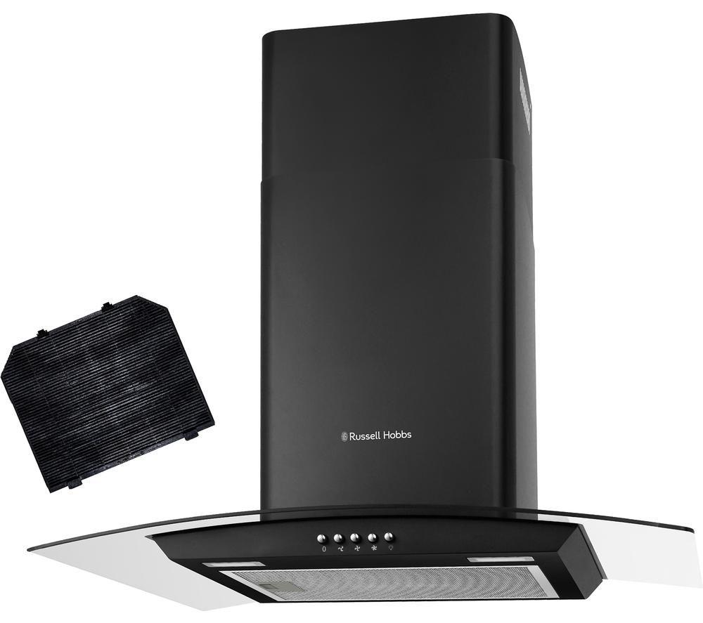 RUSSELL HOBBS RH60GCH92A1B 60 cm Chimney Cooker Hood &ndash; Black image number 3 of 3