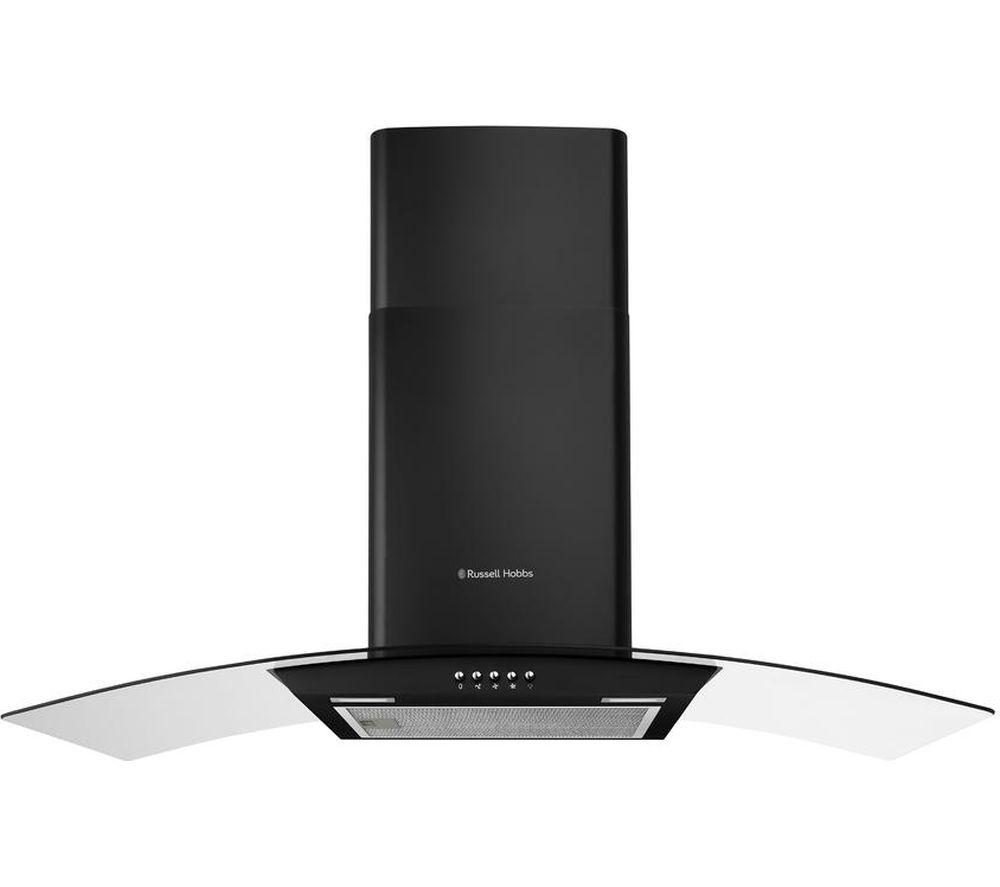 Russell Hobbs Rh90gch92a1b 90 Cm Chimney Cooker Hood - Black, Black