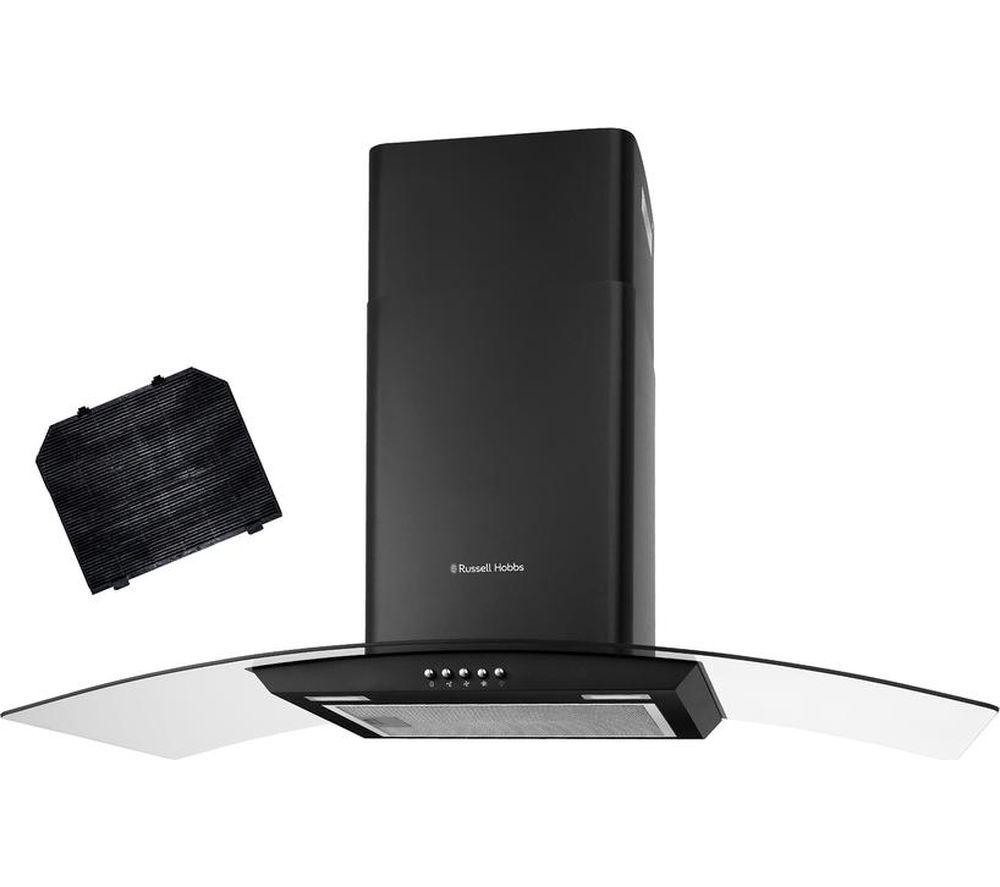 RUSSELL HOBBS RH90GCH92A1B 90 cm Chimney Cooker Hood - Black image number 2 of 3