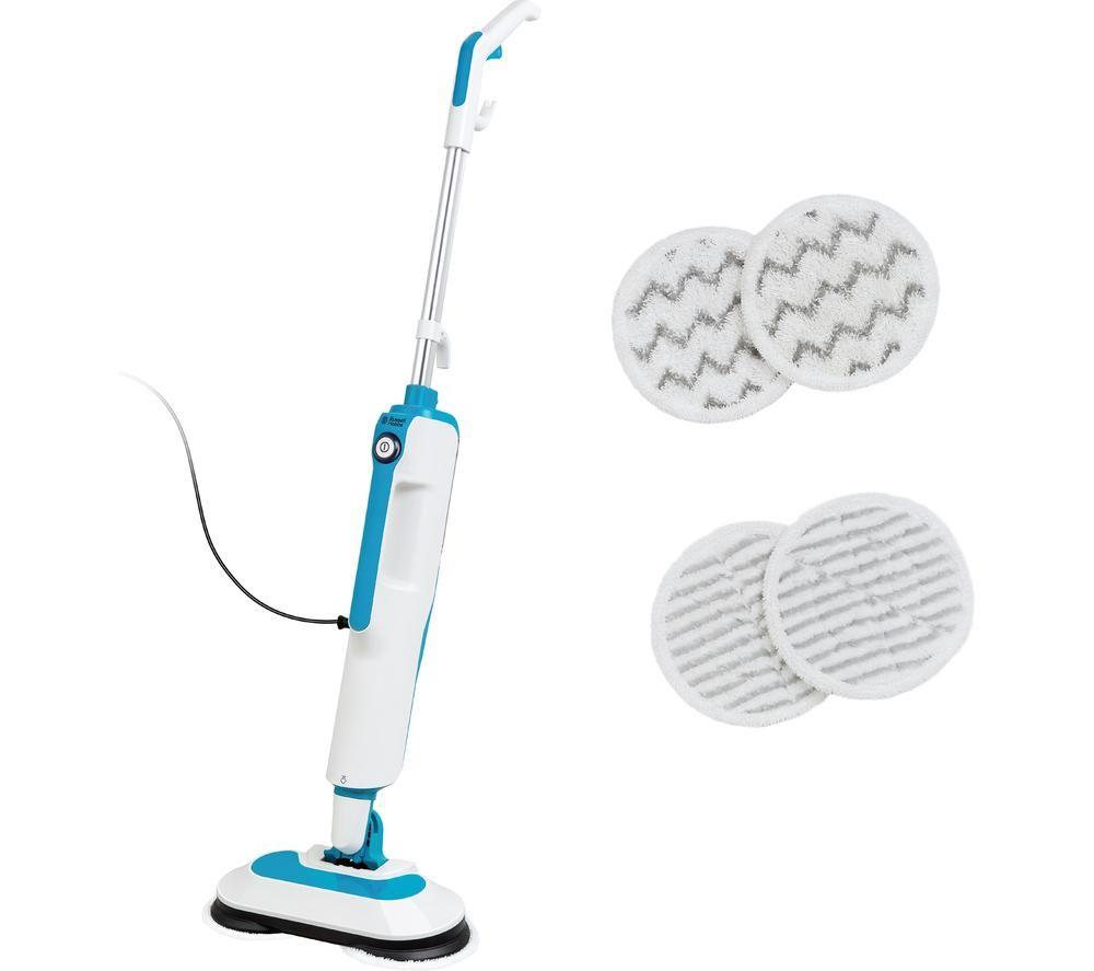 RUSSELL HOBBS RHSFP7001 Steam Mop - White & Teal image number 4 of 6