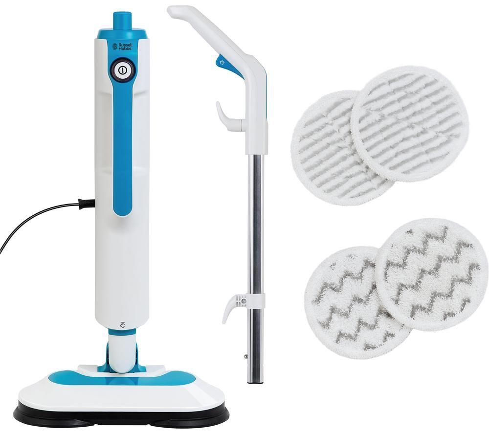 RUSSELL HOBBS RHSFP7001 Steam Mop - White & Teal image number 5 of 6