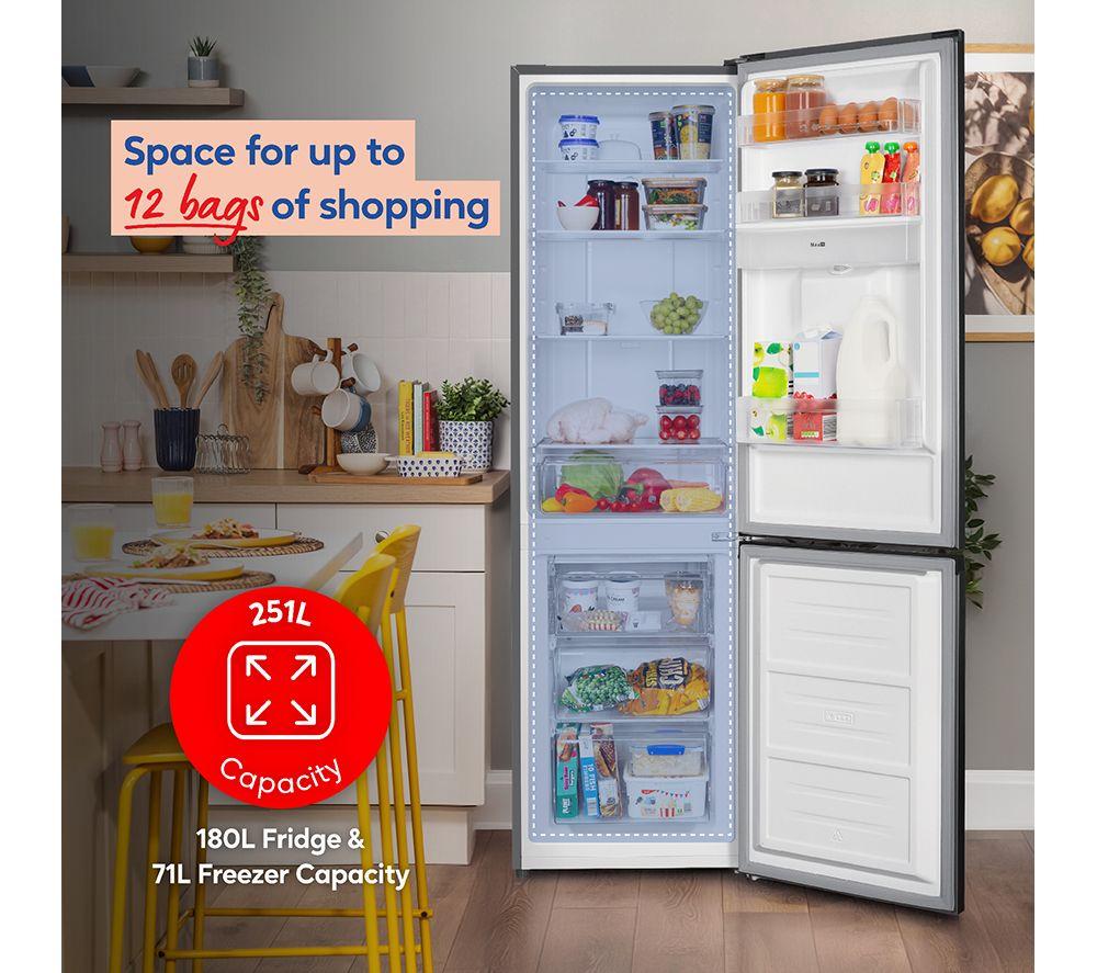 RUSSELL HOBBS RH181TNF552E1SSWD 60/40 Fridge Freezer - Stainless Steel image number 4 of 17