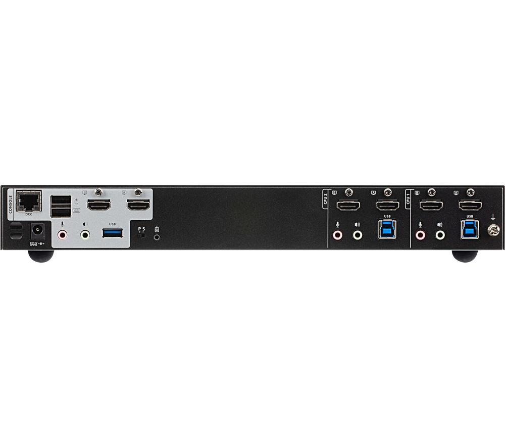 ATEN CS1842 2-Port USB 3.0 4K HDMI Dual Display KVMP Switch image number 3 of 3