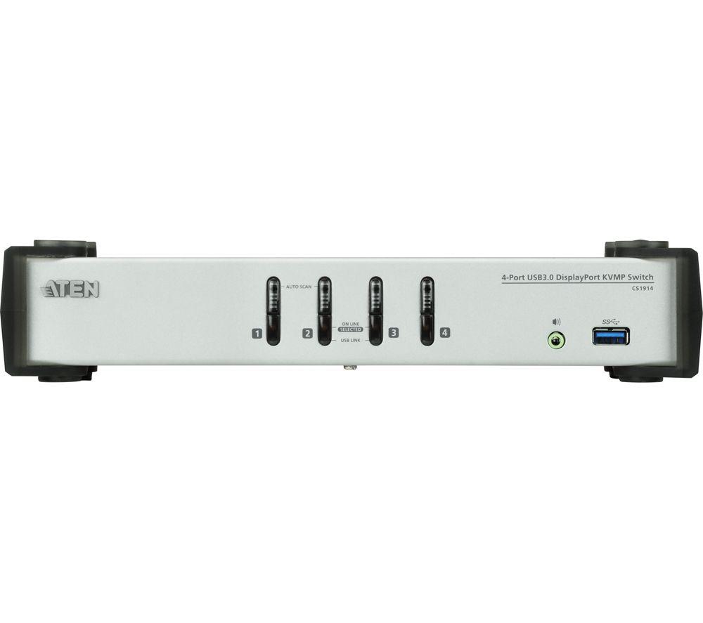 Aten Cs1914 4-Port Usb 3.0 Displayport Kvmp Switch