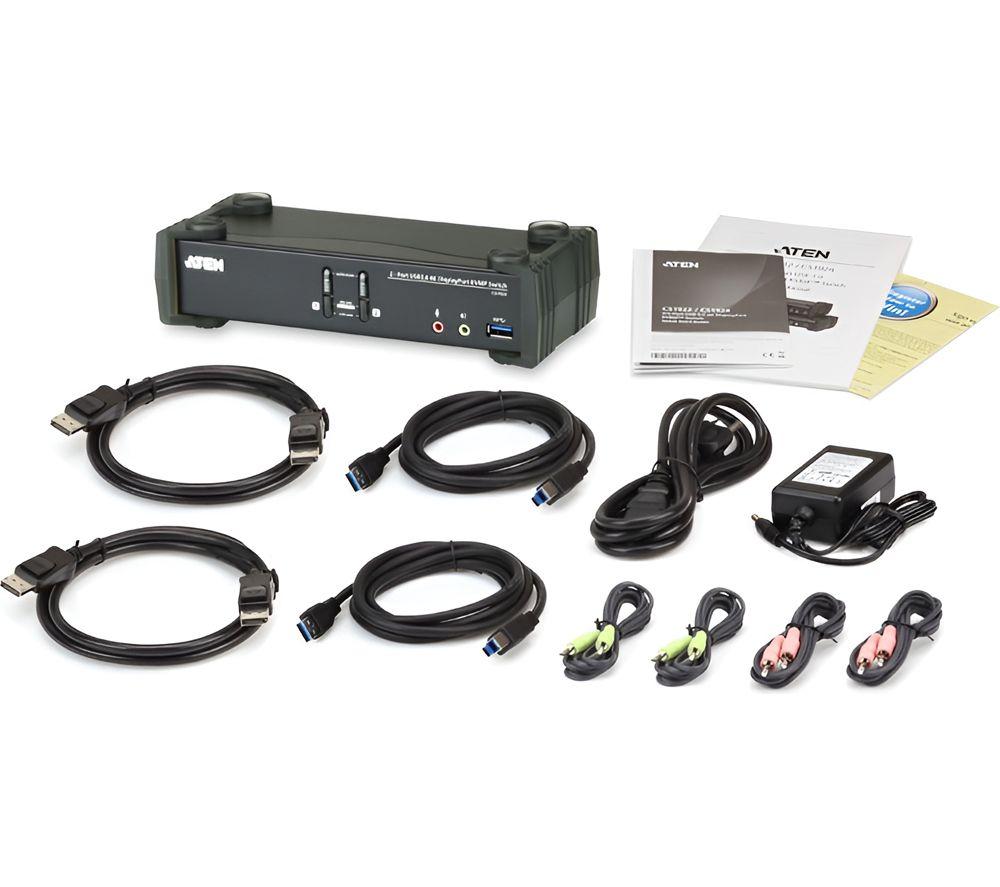 ATEN CS1922 2-Port USB 3.0 DisplayPort KVMP Switch image number 4 of 4
