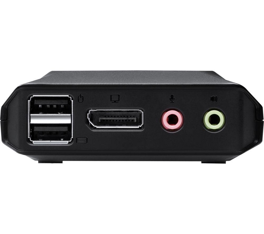 ATEN CS52DP 2-Port USB Type-C DisplayPort Hybrid Cable KVM Switch image number 2 of 7