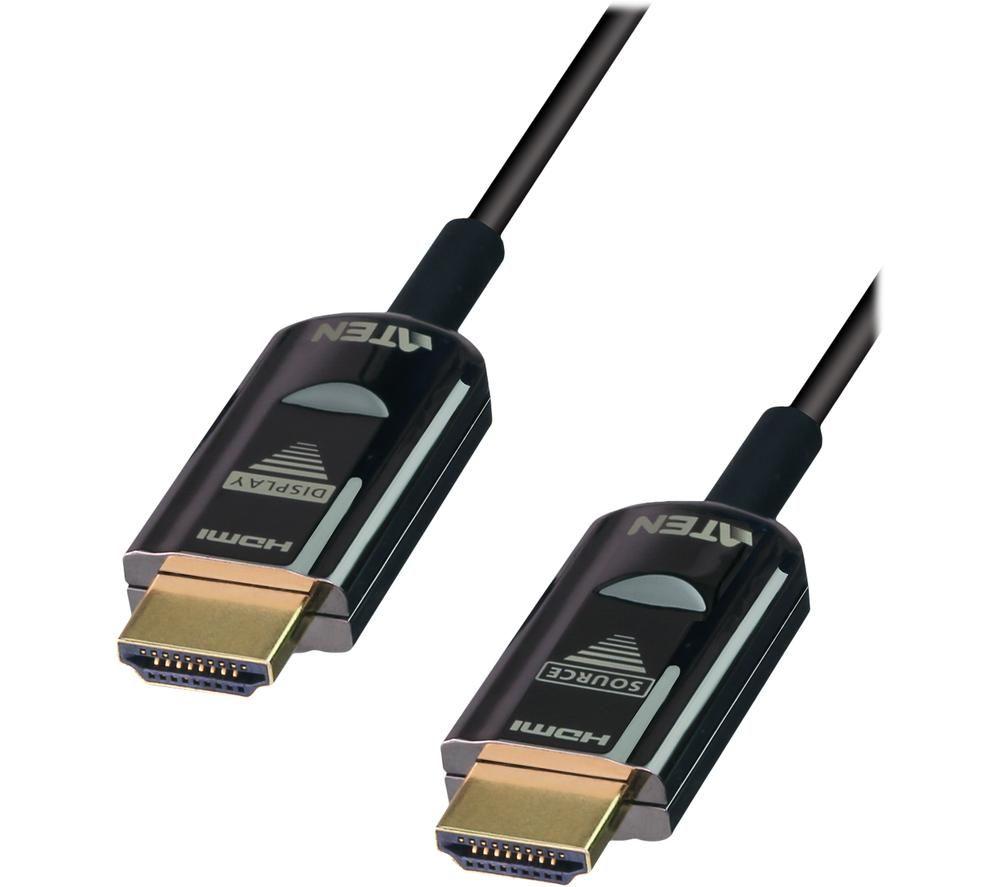 ATEN VanCryst VE781020 True 4K HDMI 2.0 Active Optical Cable - Black image number 2 of 4