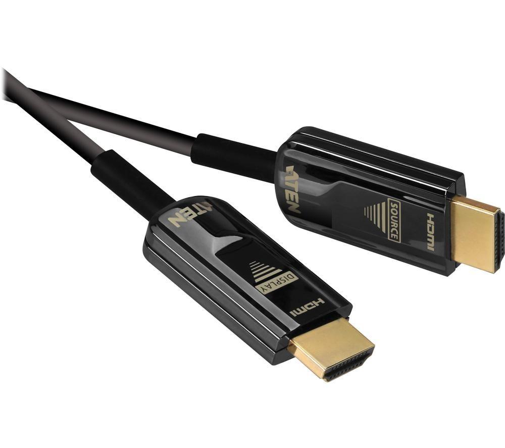 ATEN VanCryst VE781020 True 4K HDMI 2.0 Active Optical Cable - Black image number 3 of 4