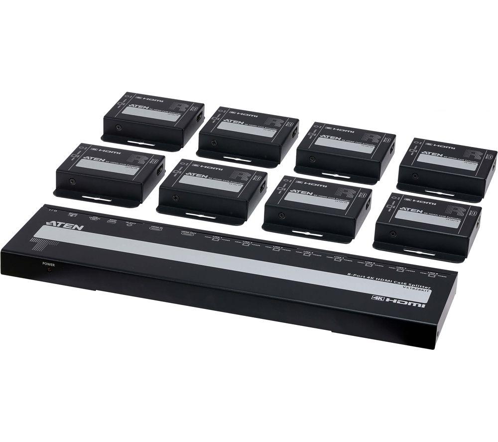 ATEN VS1828KIT 8-Port 4K HDMI Cat 6 Splitter with Receivers image number 3 of 7