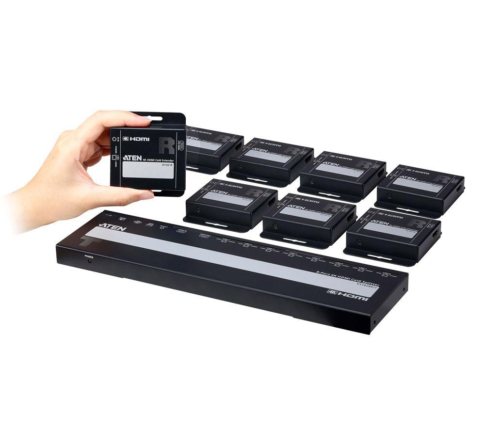 ATEN VS1828KIT 8-Port 4K HDMI Cat 6 Splitter with Receivers image number 5 of 7