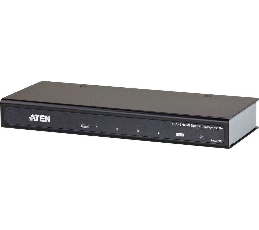 Aten 4-Port 4K Hdmi Video Splitter, Black