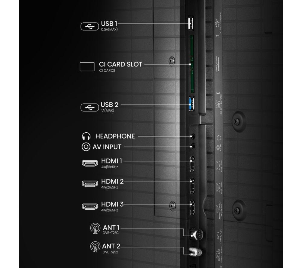 HISENSE UX 100" Tri-Chroma RGB Mini LED Smart AI TV with Freely - 100UXQTUK image number 7 of 11