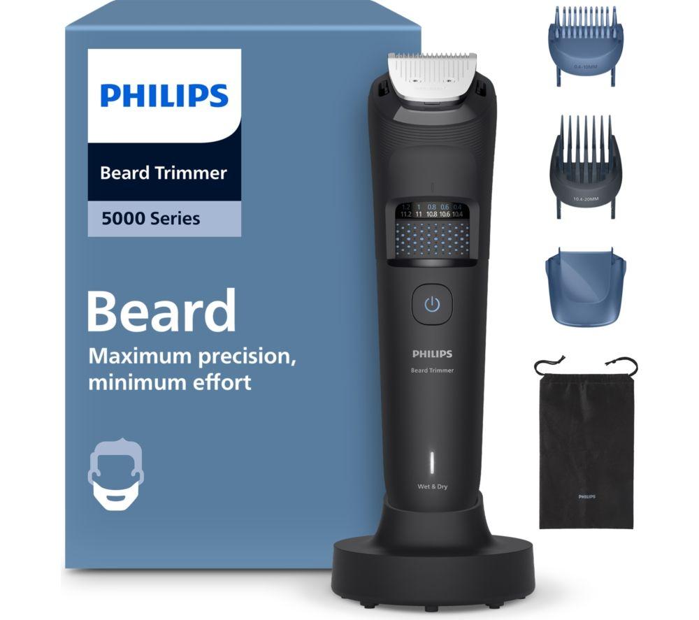 PHILIPS Series 5000 BT5780/15 Wet & Dry Beard Trimmer - Black