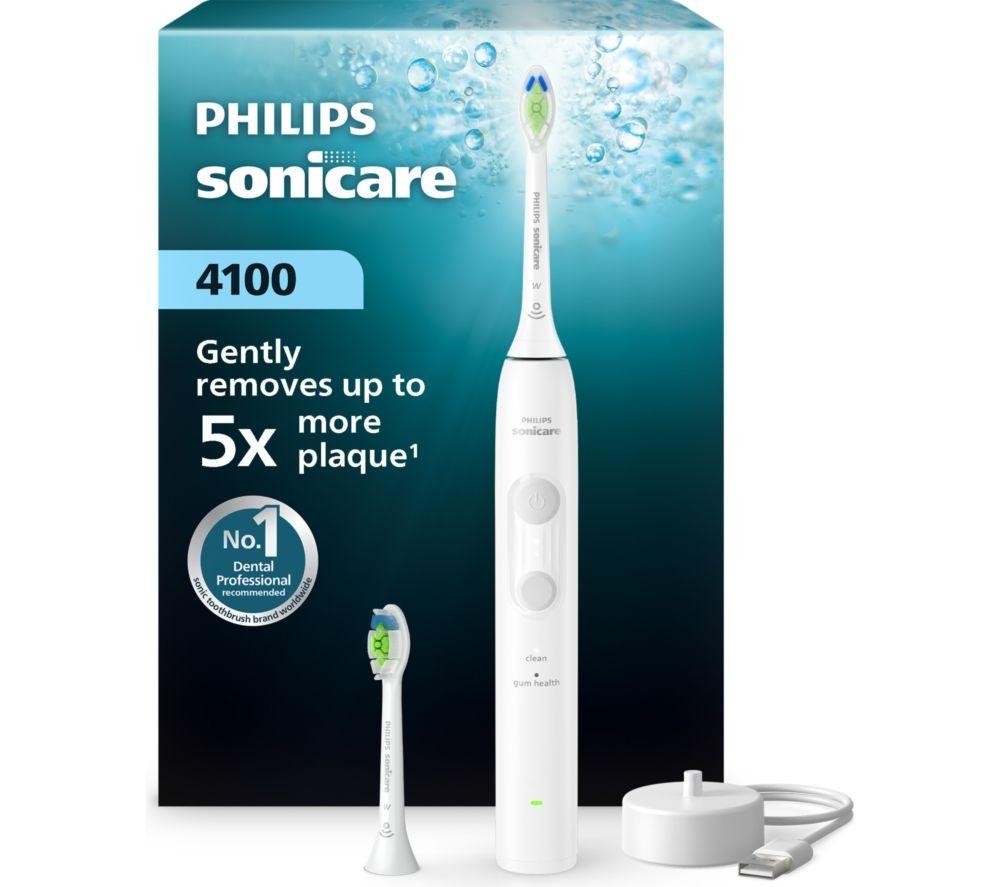 Philips Sonicare 4100 Hx4042/41 Electric Toothbrush - White, White