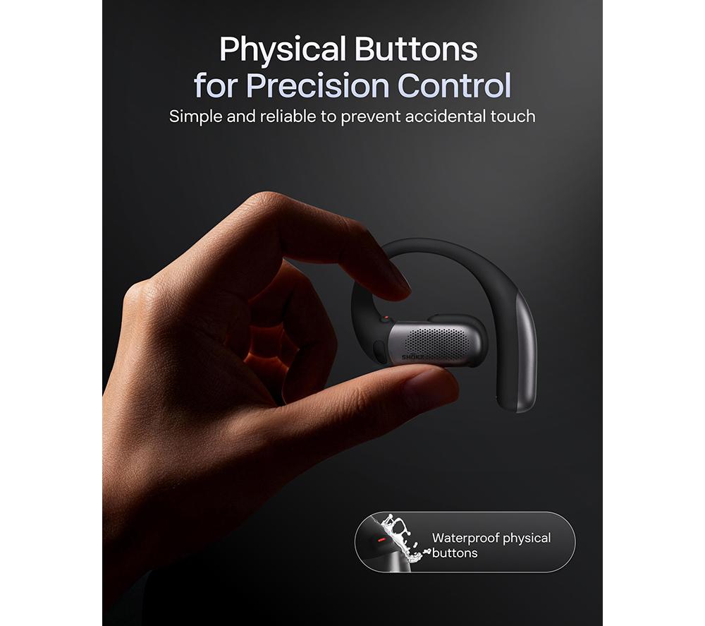 SHOKZ OpenFit Pro Wireless Bluetooth Noise-Cancelling Earbuds - Black image number 10 of 12