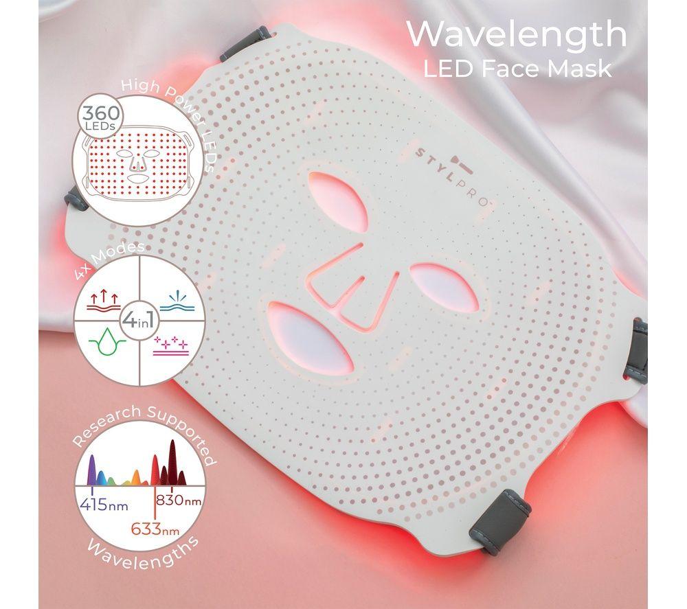 STYLPRO Wavelength 4-Mode LED Face Mask - White image number 6 of 9
